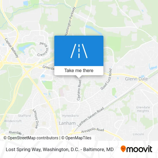 Mapa de Lost Spring Way