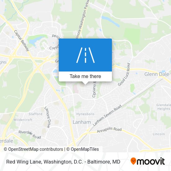 Mapa de Red Wing Lane