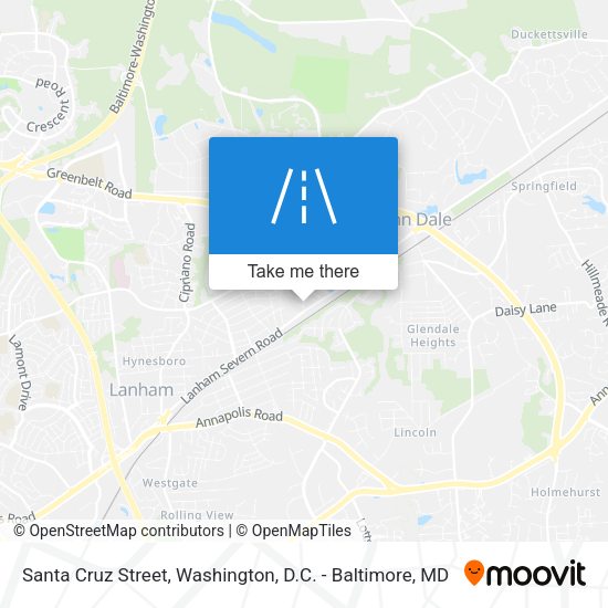 Santa Cruz Street map