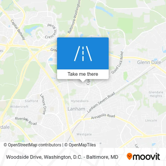 Woodside Drive map