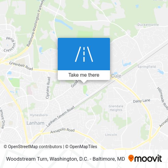 Mapa de Woodstream Turn