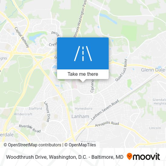 Mapa de Woodthrush Drive