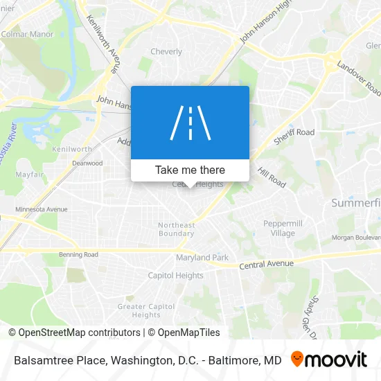 Balsamtree Place map