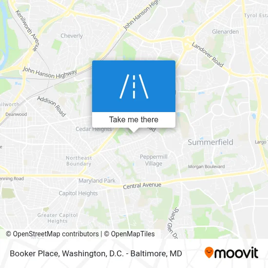 Booker Place map