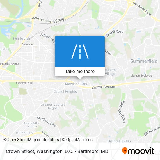 Crown Street map