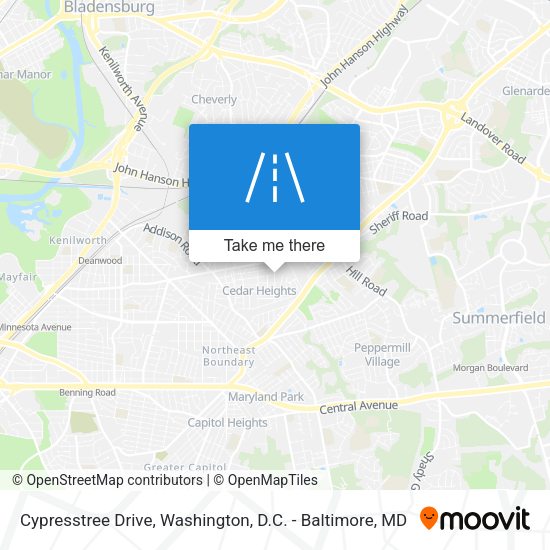 Cypresstree Drive map