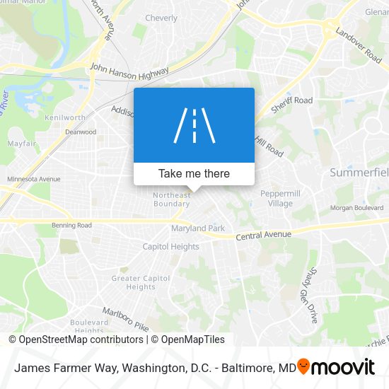 Mapa de James Farmer Way