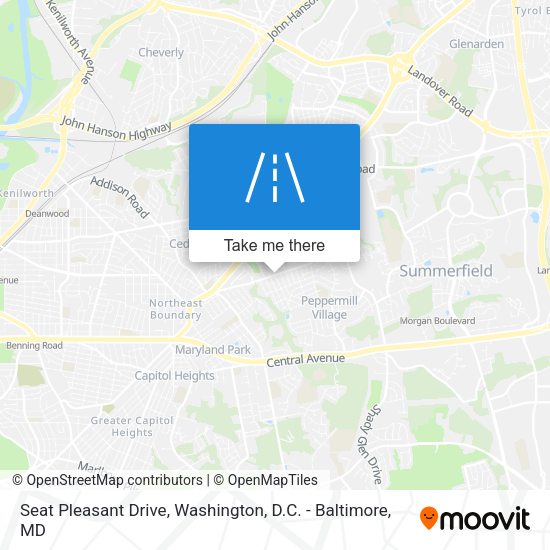 Mapa de Seat Pleasant Drive
