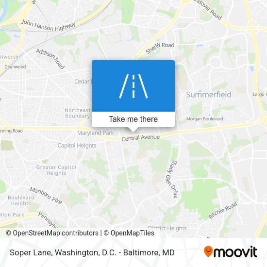 Soper Lane map