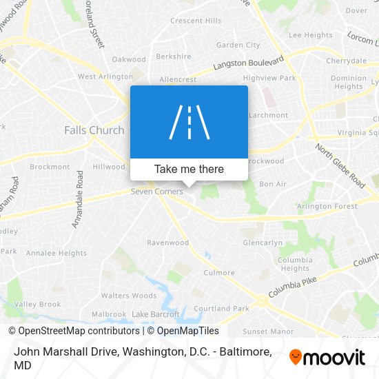 John Marshall Drive map