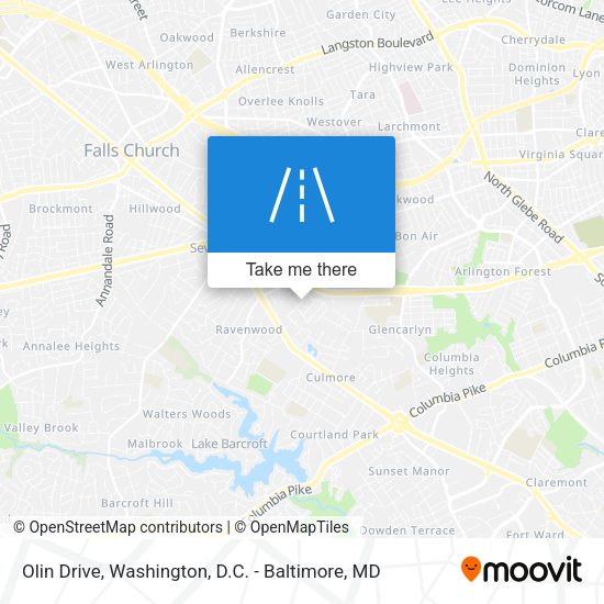Olin Drive map