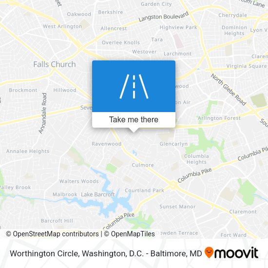 Mapa de Worthington Circle