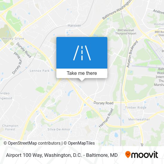 Airport 100 Way map