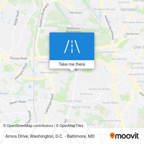 Mapa de Amos Drive