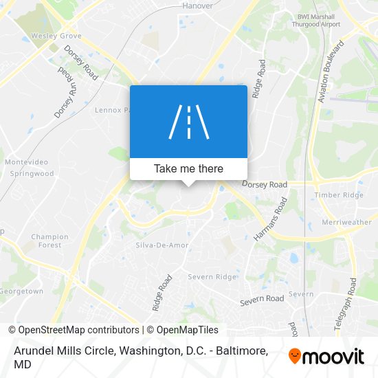 Arundel Mills Circle map