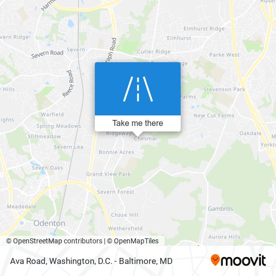 Mapa de Ava Road