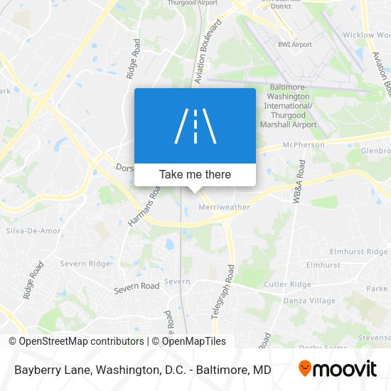 Bayberry Lane map