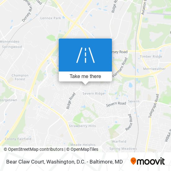 Bear Claw Court map