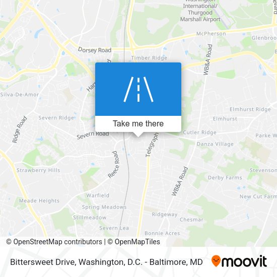Bittersweet Drive map
