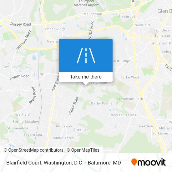 Mapa de Blairfield Court