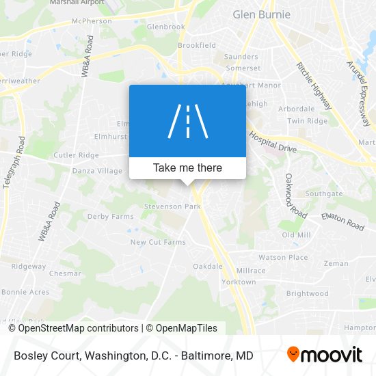 Bosley Court map