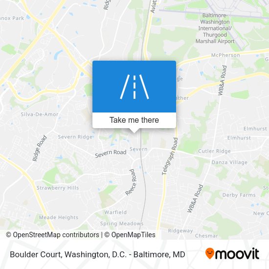 Mapa de Boulder Court