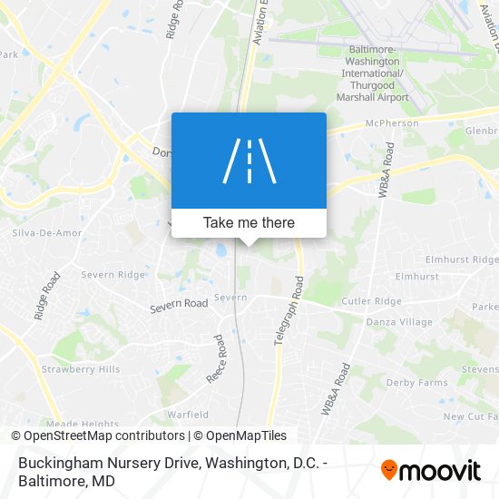 Buckingham Nursery Drive map