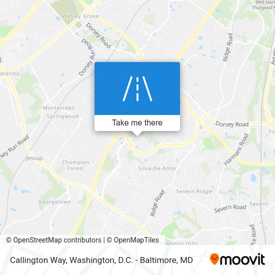 Callington Way map