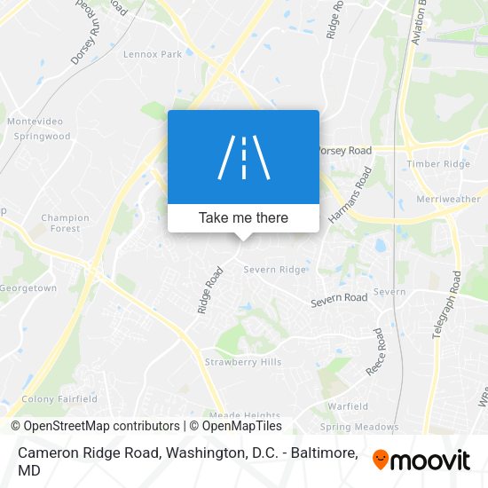 Cameron Ridge Road map
