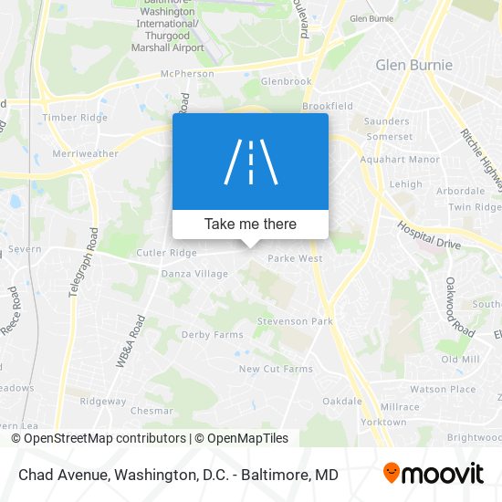 Mapa de Chad Avenue
