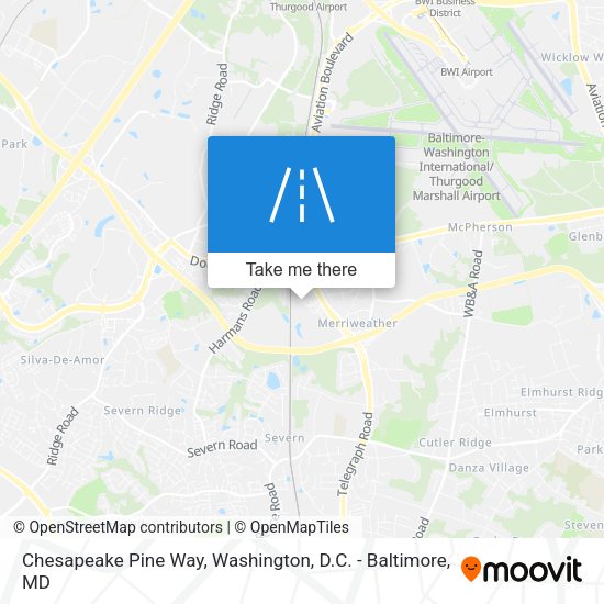 Mapa de Chesapeake Pine Way