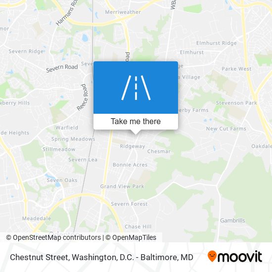 Chestnut Street map
