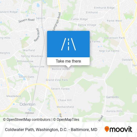 Coldwater Path map