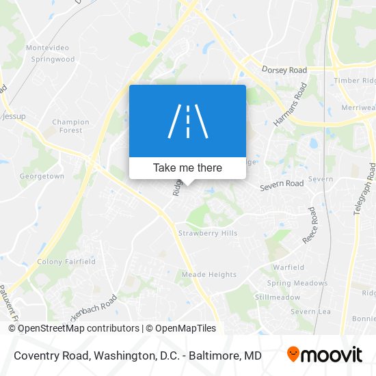 Coventry Road map