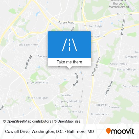 Cowsill Drive map