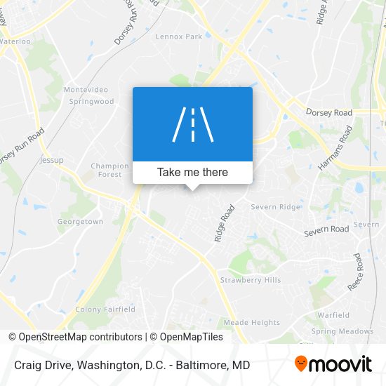 Craig Drive map