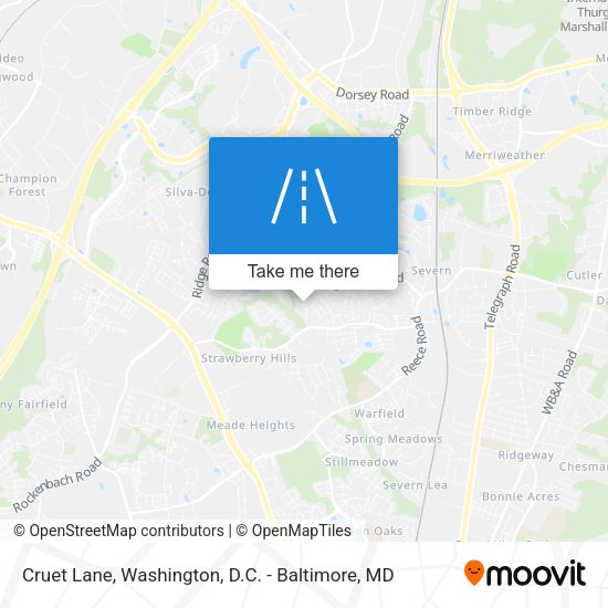 Mapa de Cruet Lane