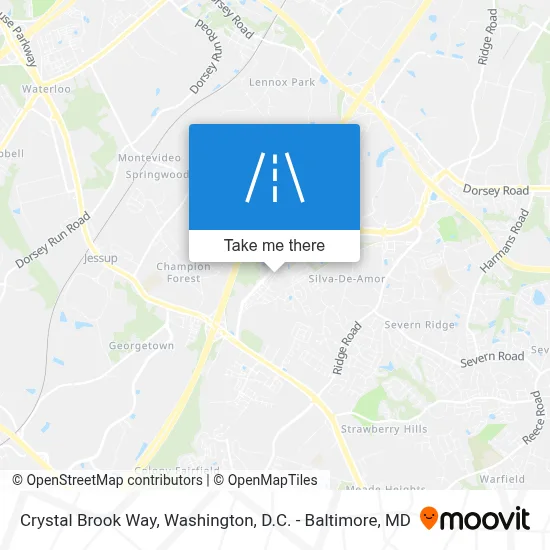 Crystal Brook Way map