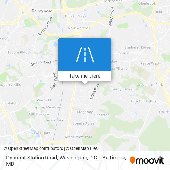 Delmont Station Road map