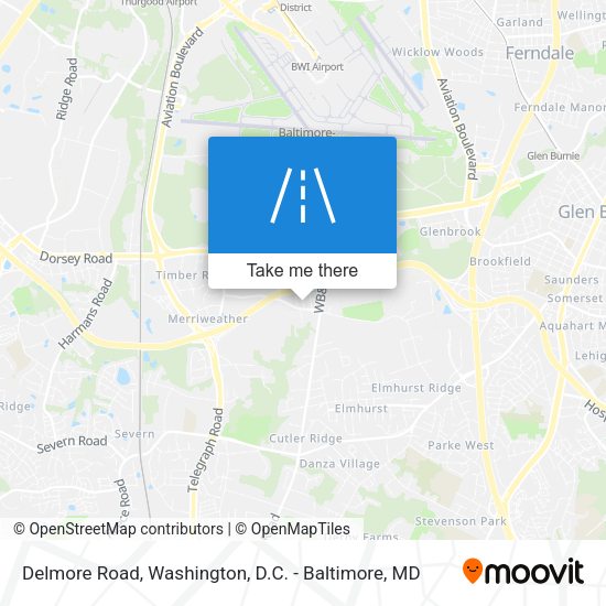 Delmore Road map