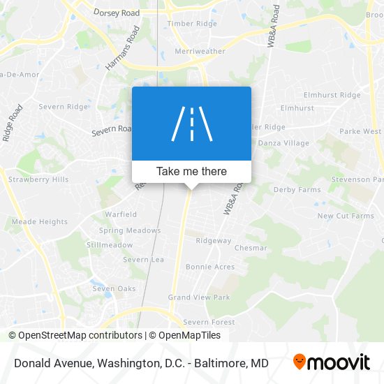 Donald Avenue map