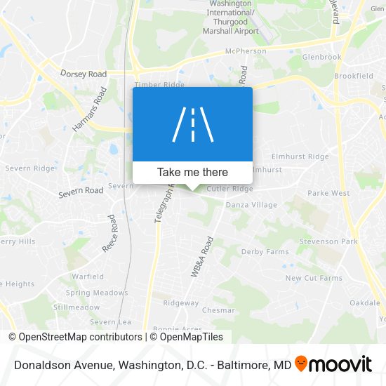 Mapa de Donaldson Avenue