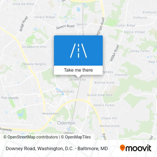 Downey Road map