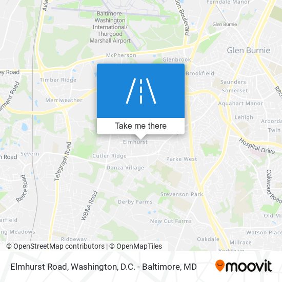 Elmhurst Road map