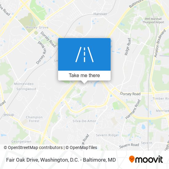 Fair Oak Drive map