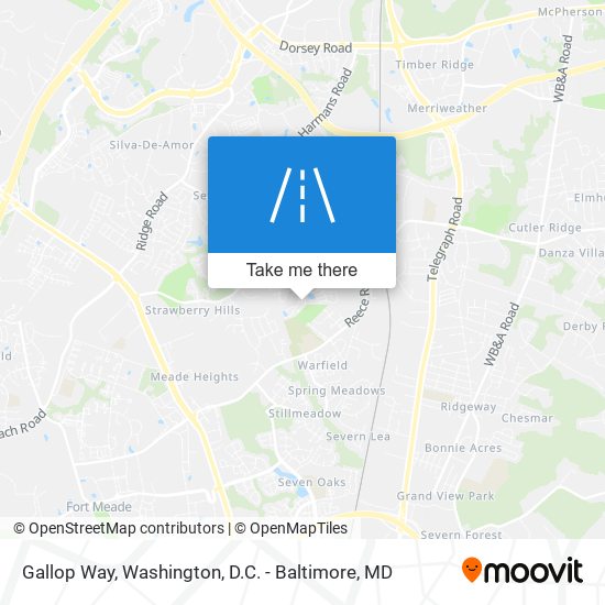 Gallop Way map