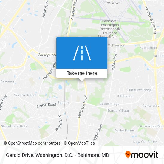 Mapa de Gerald Drive