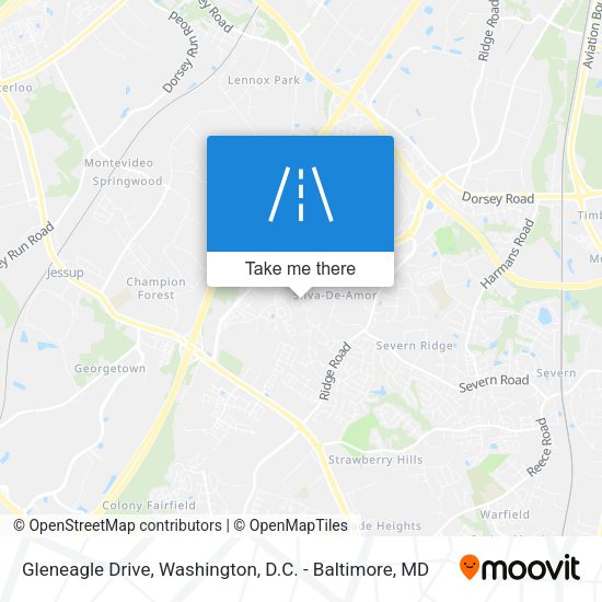 Mapa de Gleneagle Drive
