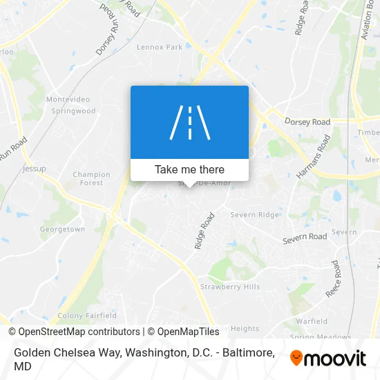 Golden Chelsea Way map