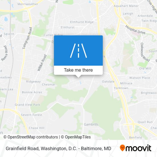 Grainfield Road map